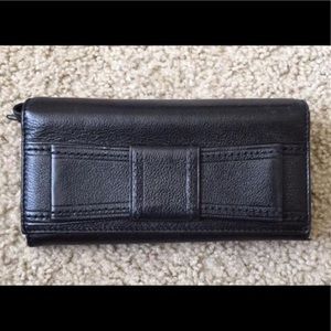 Kate Spade Black Leather Wristlet